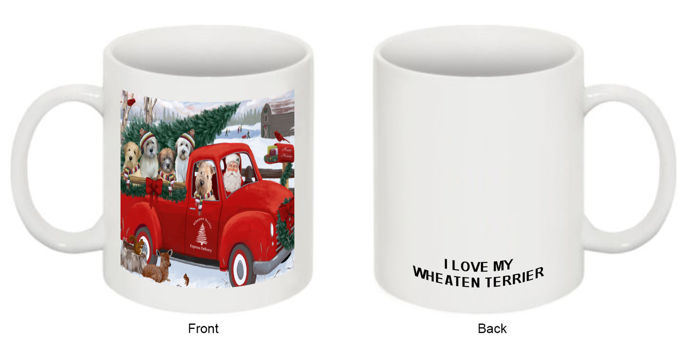 Christmas Santa Express Delivery Wheaten Terriers Dog Family Coffee Mug MUG50477