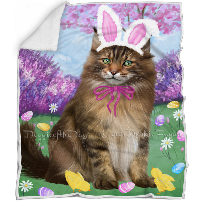 Easter Holiday Maine Coon Cat Blanket BLNKT131925
