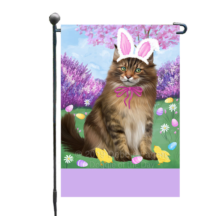 Personalized Easter Holiday Maine Coon Cat Custom Garden Flags GFLG-DOTD-A58913
