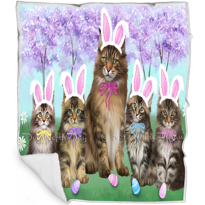 Easter Holiday Maine Coons Cat Blanket BLNKT131934