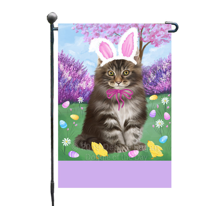 Personalized Easter Holiday Maine Coon Cat Custom Garden Flags GFLG-DOTD-A58915