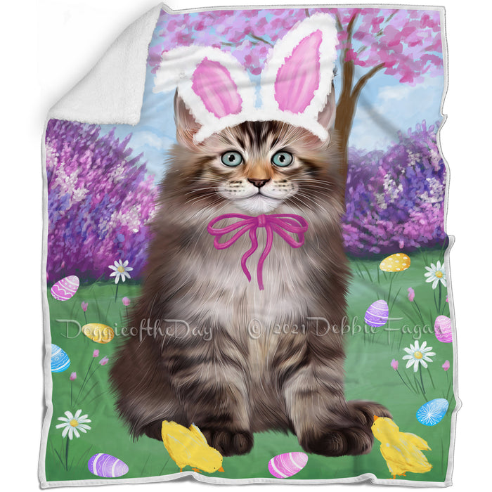 Easter Holiday Maine Coon Cat Blanket BLNKT143230