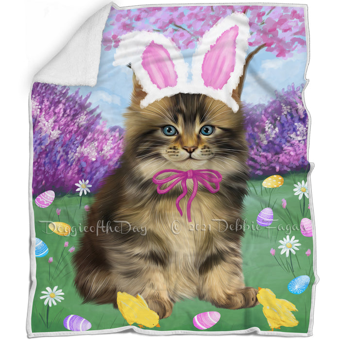 Easter Holiday Maine Coon Cat Blanket BLNKT143231