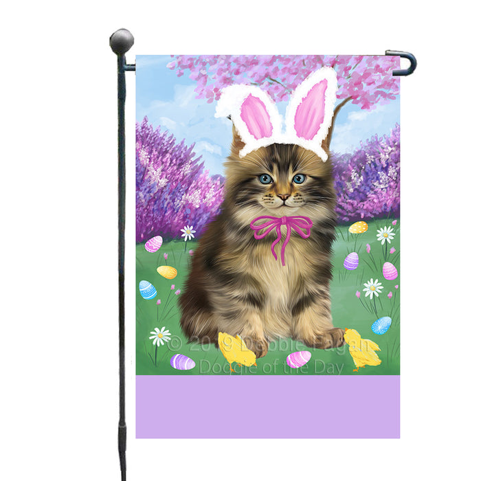 Personalized Easter Holiday Maine Coon Cat Custom Garden Flags GFLG-DOTD-A58917