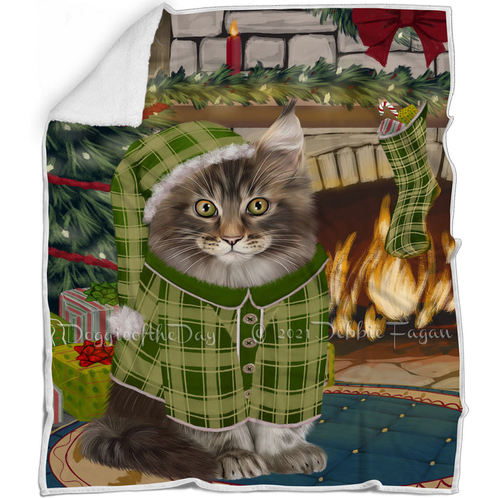The Stocking was Hung Maine Coon Cat Blanket BLNKT117651