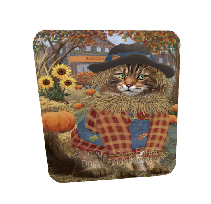 Halloween 'Round Town Maine Coon Cats Coasters Set of 4 CSTA57967