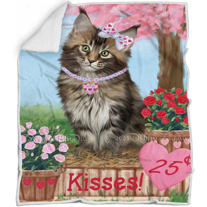Rosie 25 Cent Kisses Maine Coon Cat Blanket BLNKT123096