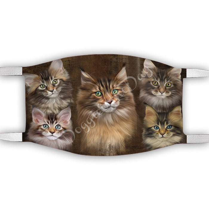 Rustic Maine Coon Cats Face Mask FM50069