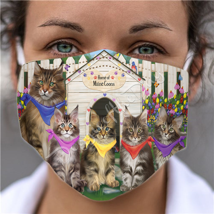 Spring Dog House Maine Coon Cats Face Mask FM48813