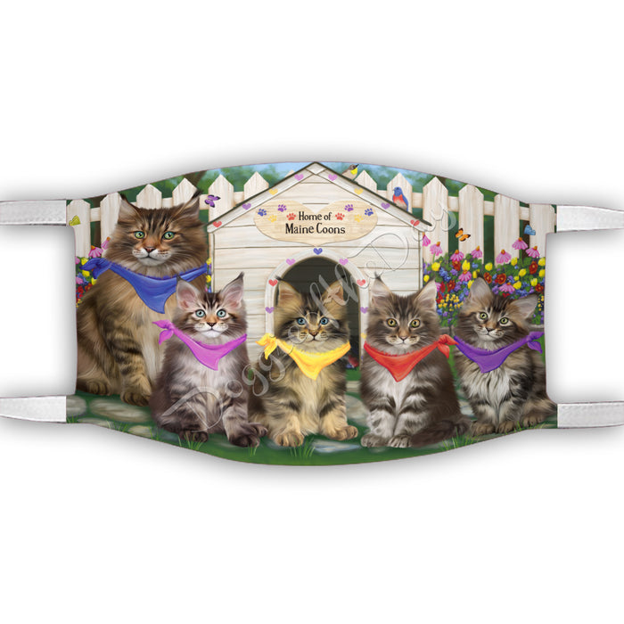 Spring Dog House Maine Coon Cats Face Mask FM48813
