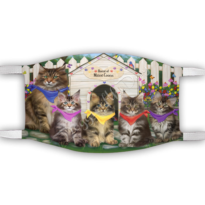 Spring Dog House Maine Coon Cats Face Mask FM48813