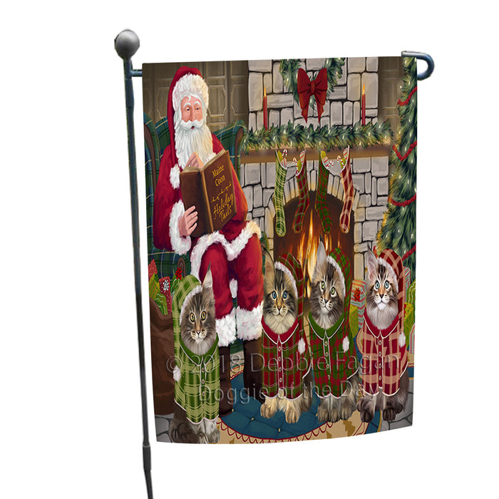 Christmas Cozy Holiday Tails Maine Coon Cats Garden Flag GFLG55429