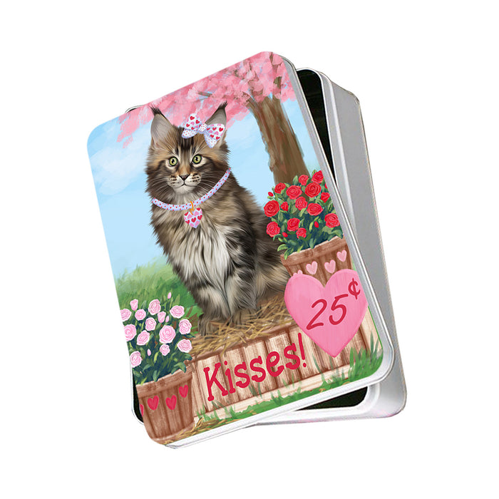 Rosie 25 Cent Kisses Maine Coon Cat Photo Storage Tin PITN55907