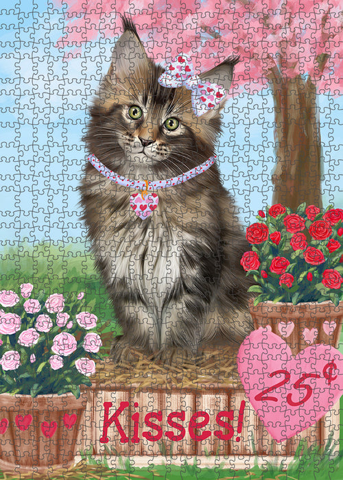 Rosie 25 Cent Kisses Maine Coon Cat Puzzle with Photo Tin PUZL92060