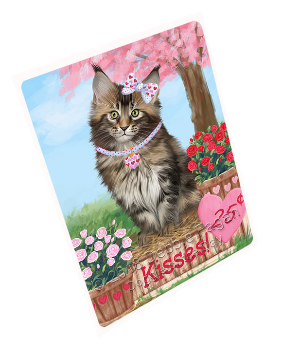 Rosie 25 Cent Kisses Maine Coon Cat Magnet MAG73029 (Small 5.5" x 4.25")