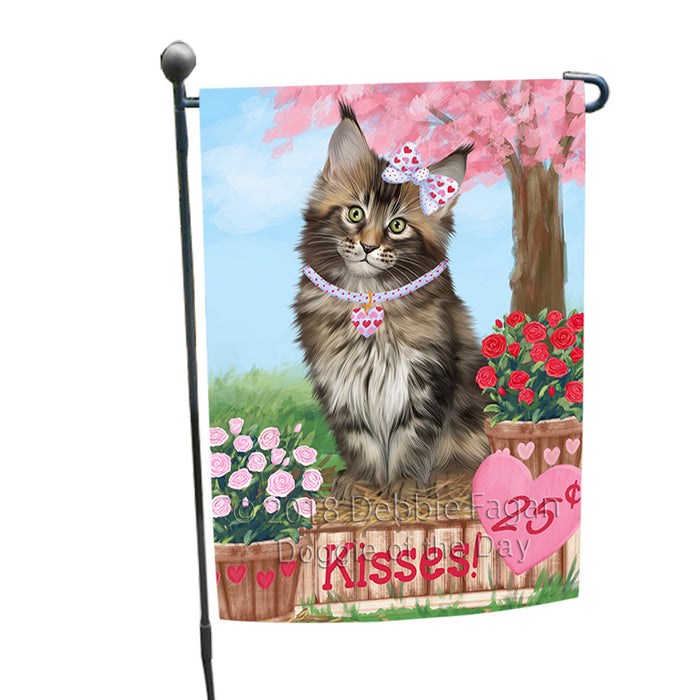Rosie 25 Cent Kisses Maine Coon Cat Garden Flag GFLG56512