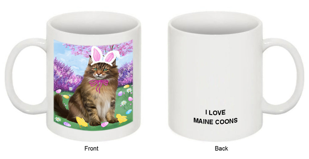 Easter Holiday Maine Coon Cat Coffee Mug MUG52314