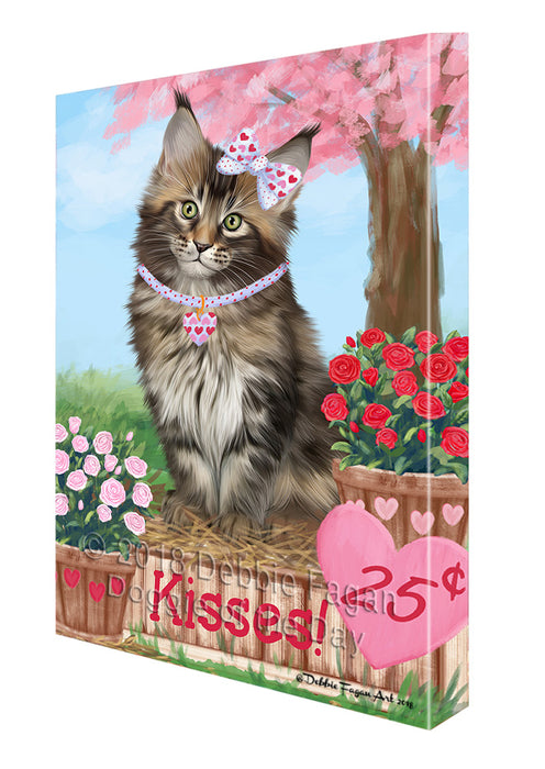 Rosie 25 Cent Kisses Maine Coon Cat Canvas Print Wall Art Décor CVS125900