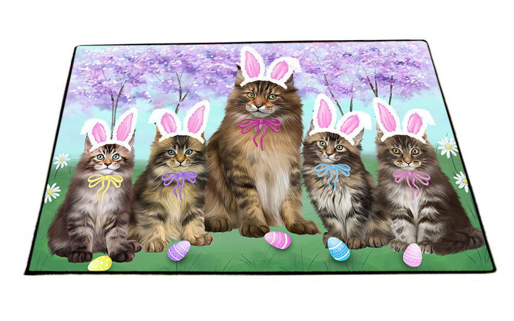 Easter Holiday Maine Coons Cat Floormat FLMS53772