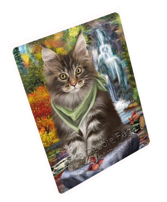 Scenic Waterfall Maine Coon Cat Magnet Mini (3.5" x 2") MAG59994