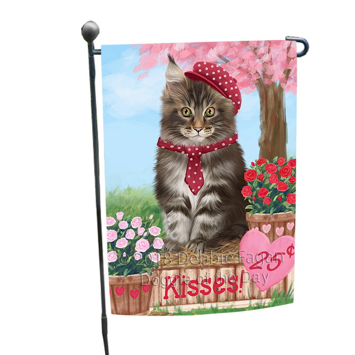 Rosie 25 Cent Kisses Maine Coon Cat Garden Flag GFLG56513
