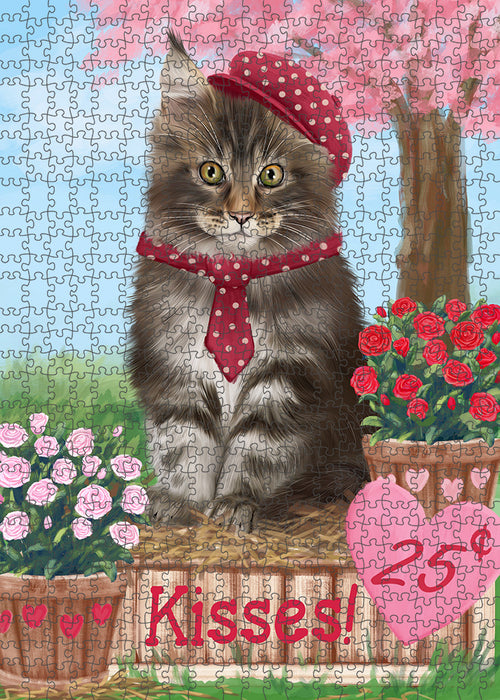 Rosie 25 Cent Kisses Maine Coon Cat Puzzle with Photo Tin PUZL92064