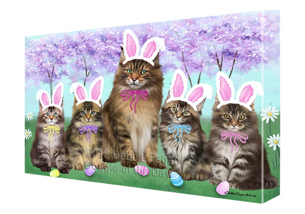 Easter Holiday Maine Coons Cat Canvas Print Wall Art Décor CVS134738