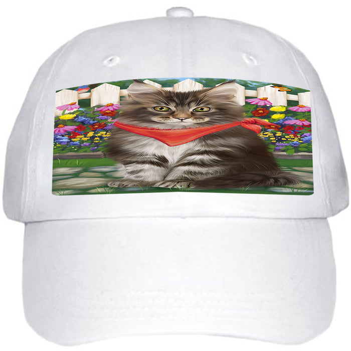 Spring Floral Maine Coon Cat Ball Hat Cap HAT60537