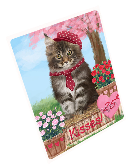 Rosie 25 Cent Kisses Maine Coon Cat Large Refrigerator / Dishwasher Magnet RMAG98058