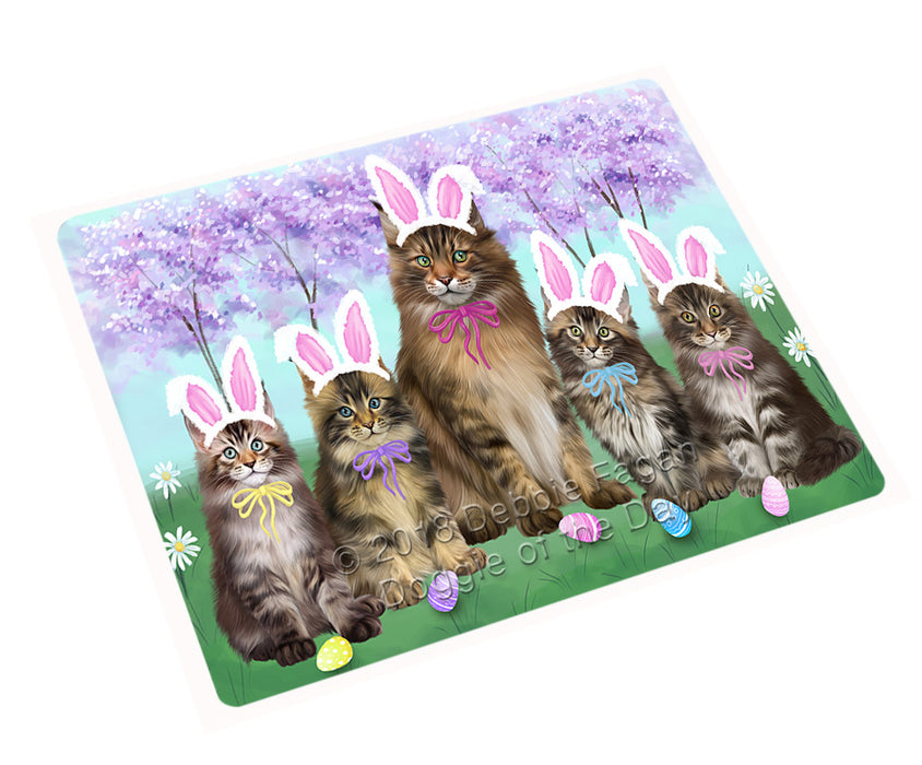 Easter Holiday Maine Coons Cat Large Refrigerator / Dishwasher Magnet RMAG103944