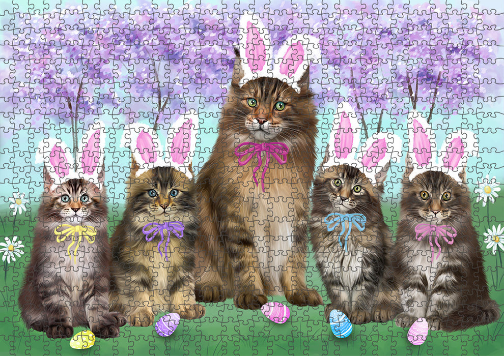 Easter Holiday Maine Coons Cat Puzzle  PUZL95984