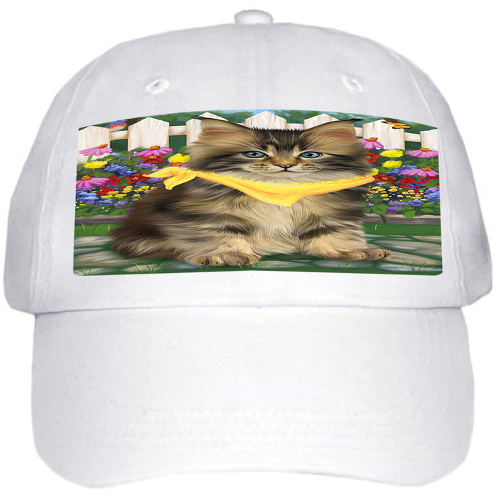 Spring Floral Maine Coon Cat Ball Hat Cap HAT60540