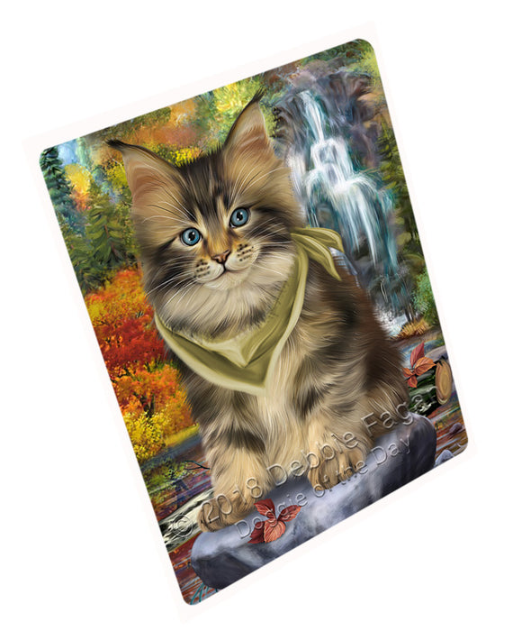 Scenic Waterfall Maine Coon Cat Magnet Mini (3.5" x 2") MAG59997