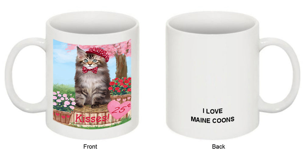 Rosie 25 Cent Kisses Maine Coon Cat Coffee Mug MUG51364