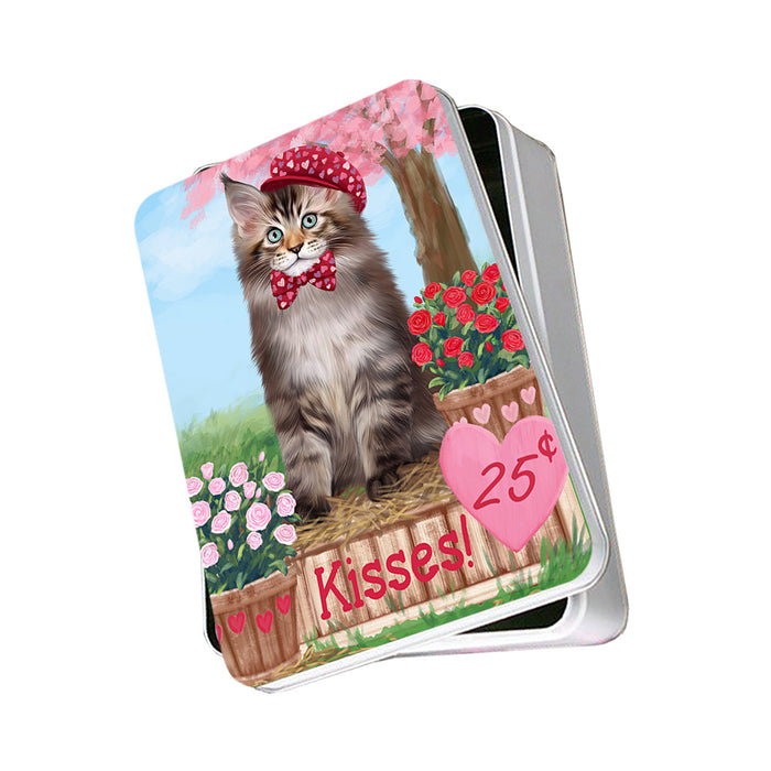 Rosie 25 Cent Kisses Maine Coon Cat Photo Storage Tin PITN55909