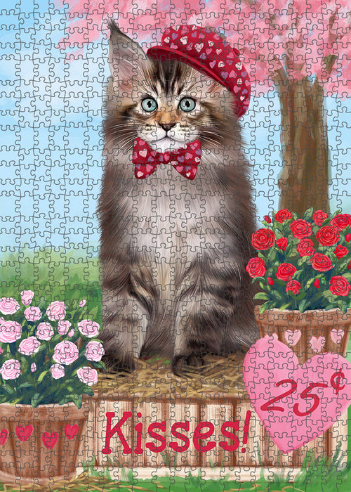 Rosie 25 Cent Kisses Maine Coon Cat Puzzle with Photo Tin PUZL92068