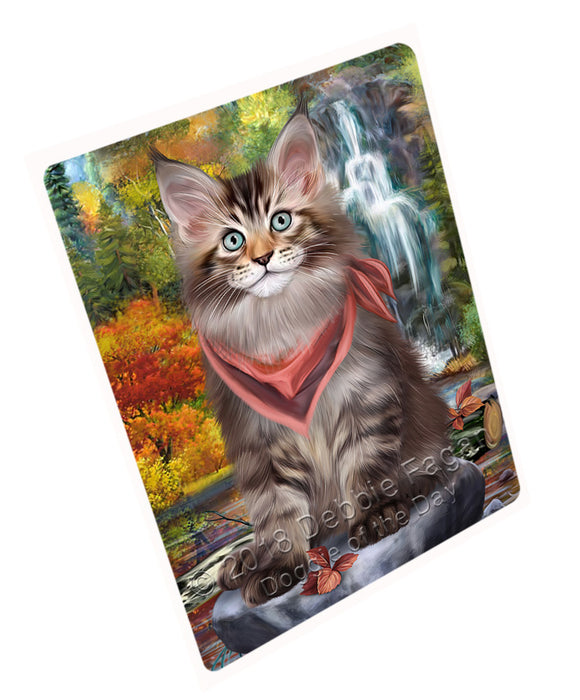 Scenic Waterfall Maine Coon Cat Magnet Mini (3.5" x 2") MAG60000