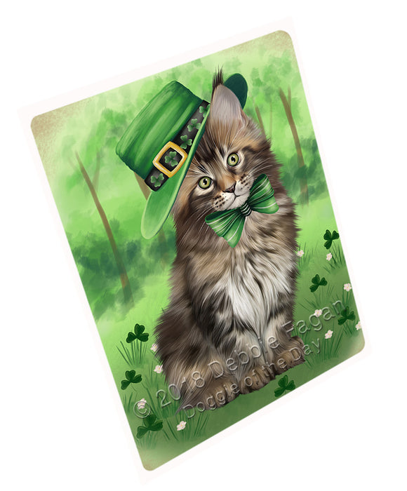St. Patricks Day Irish Portrait Maine Coon Cat Refrigerator / Dishwasher Magnet RMAG104550
