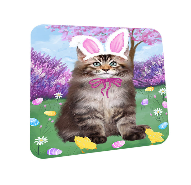Easter Holiday Maine Coon Cat Coasters Set of 4 CST56877