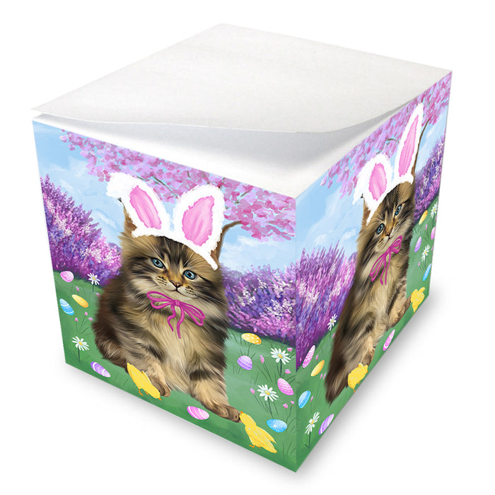 Easter Holiday Maine Coon Cat Note Cube NOC55037