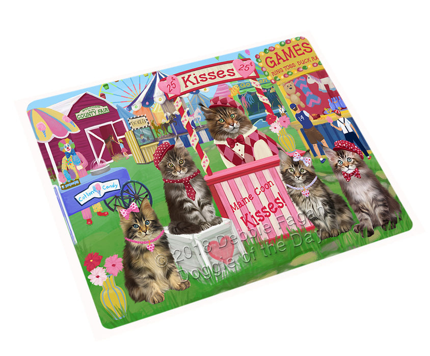 Carnival Kissing Booth Maine Coon Cats Magnet MAG72855 (Small 5.5" x 4.25")