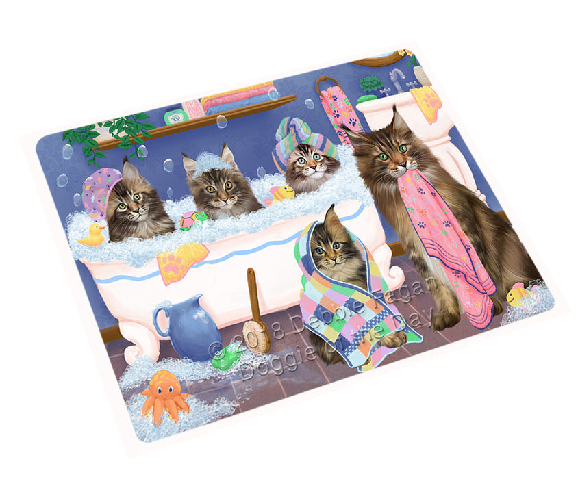 Rub A Dub Dogs In A Tub Maine Coons Cat Cutting Board C75540
