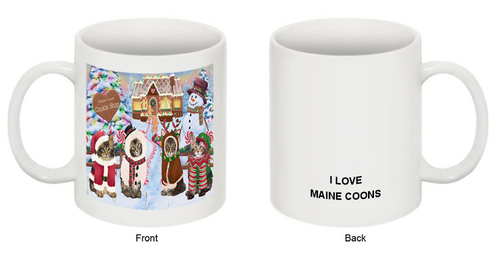 Holiday Gingerbread Cookie Shop Maine Coons Coffee Mug MUG51900