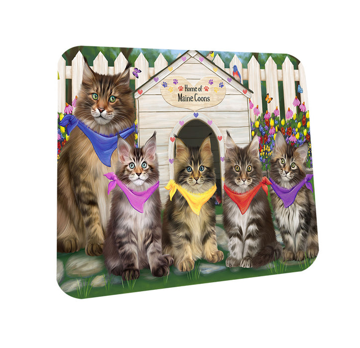 Spring Dog House Maine Coon Cats Coasters Set of 4 CST52170