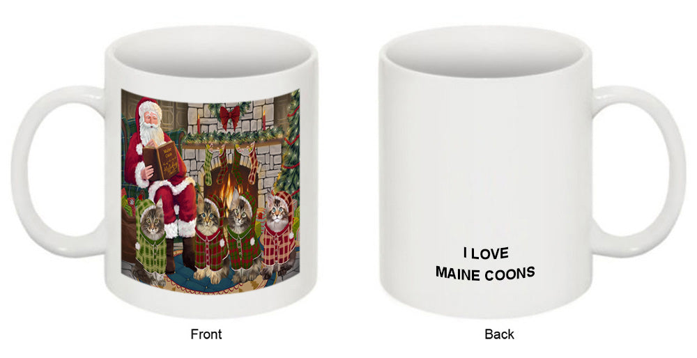 Christmas Cozy Holiday Tails Maine Coon Cats Coffee Mug MUG50534