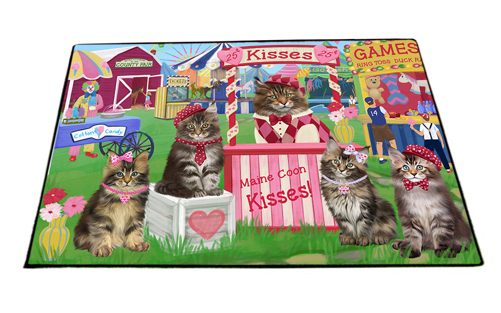 Carnival Kissing Booth Maine Coon Cats Floormat FLMS52980