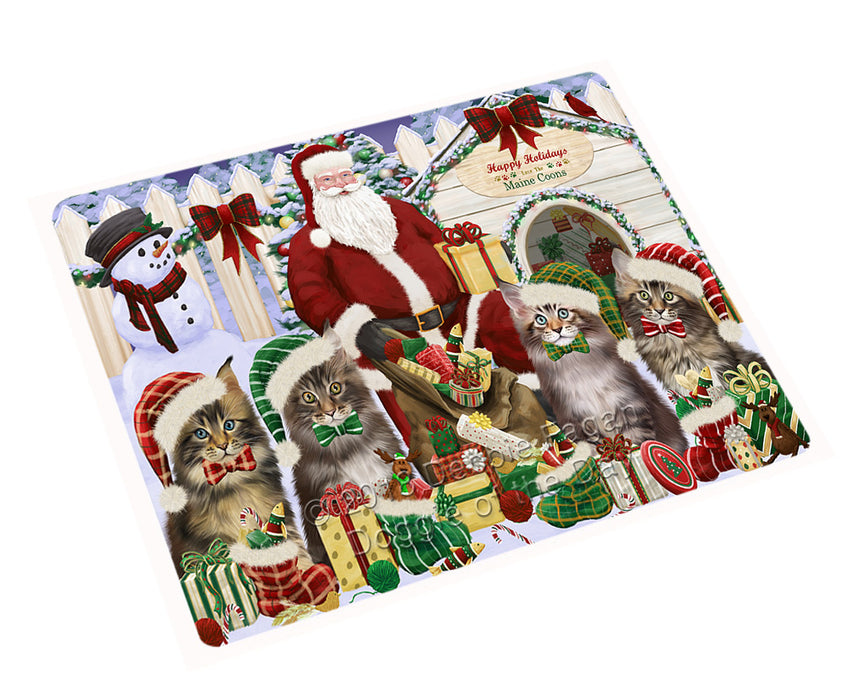 Christmas Dog House Maine Coons Cat Cutting Board C61914