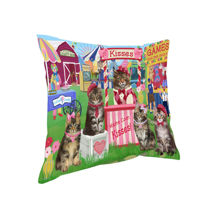 Carnival Kissing Booth Maine Coon Cats Pillow PIL77916