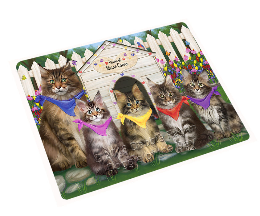 Spring Dog House Maine Coon Cats Cutting Board C60726