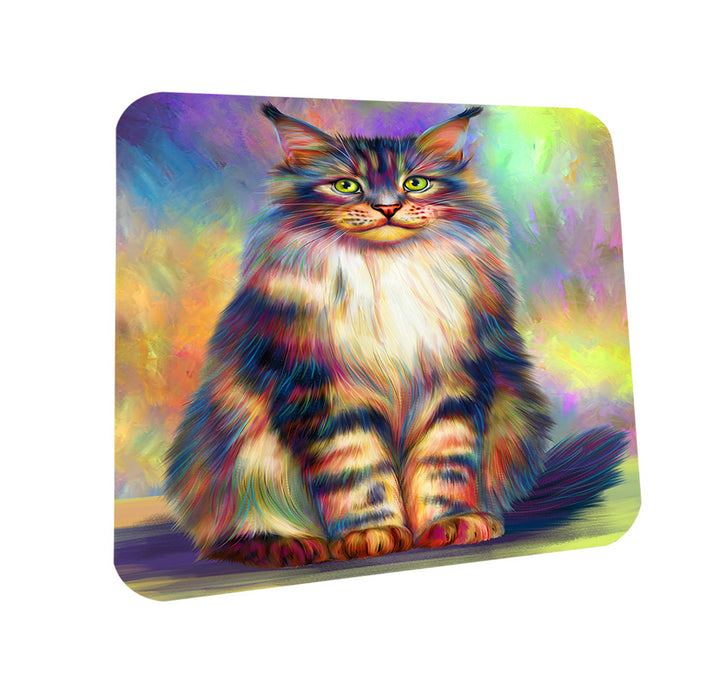 Paradise Wave Maine Coon Cat Coasters Set of 4 CST56031